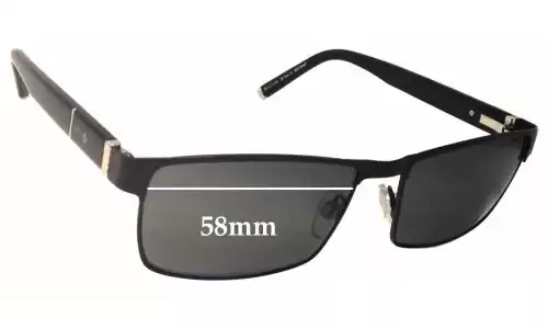 Sunglass Fix Lentes de Repuesto para Jeff Banks JB Two I's - 58mm Wide Jeff Banks JB Two I's Lentes de Repuesto 58mm wide