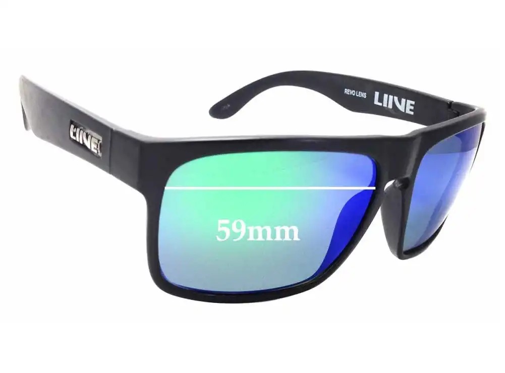 Sunglass Fix Lentes de Repuesto para Liive Voyager - 59mm Wide Sunglass Fix Lentes de Repuesto para Liive Voyager - 59mm Wide