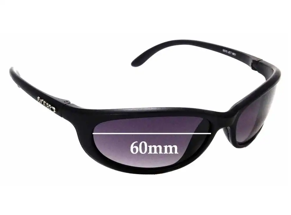Sunglass Fix Lentes de Repuesto para Mako Jet 9570 - 60mm Wide Sunglass Fix Lentes de Repuesto para Mako Jet 9570 - 60mm Wide