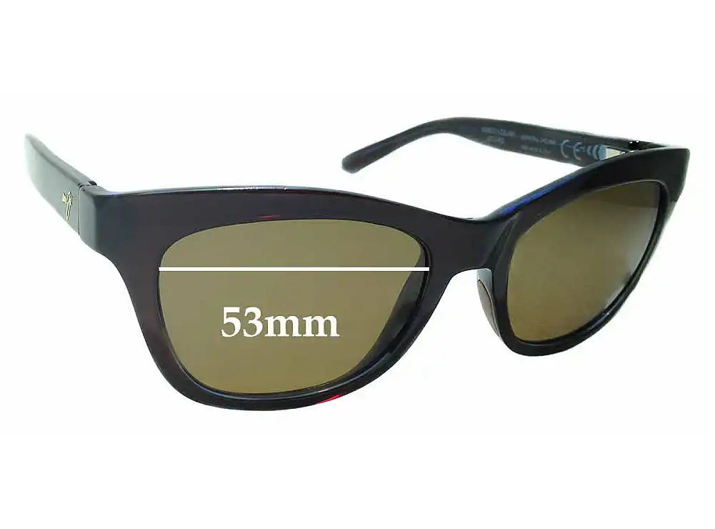 Sunglass Fix Lentes de Repuesto para Maui Jim MJ722 Leilani - 53mm Wide Sunglass Fix Lentes de Repuesto para Maui Jim MJ722 Leilani - 53mm Wide