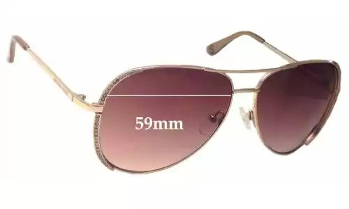 Sunglass Fix Lentes de Repuesto para Michael Kors M2062S Sadie - 59mm Wide Sunglass Fix Lentes de Repuesto para Michael Kors M2062S Sadie - 59mm Wide