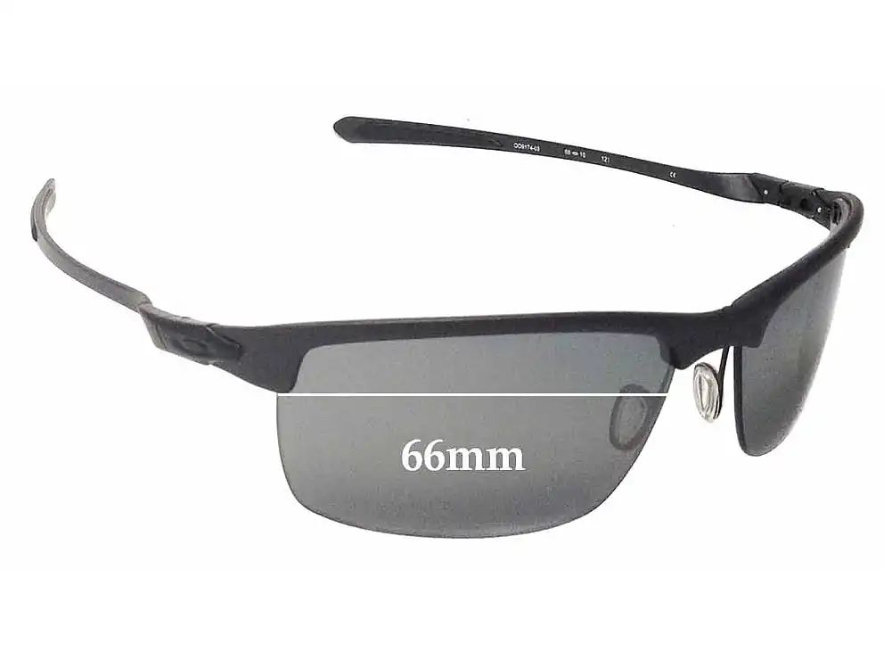 Sunglass Fix Lentes de Repuesto para Oakley Carbon Blade OO9174 - 66mm Wide Sunglass Fix Lentes de Repuesto para Oakley Carbon Blade OO9174 - 66mm Wide
