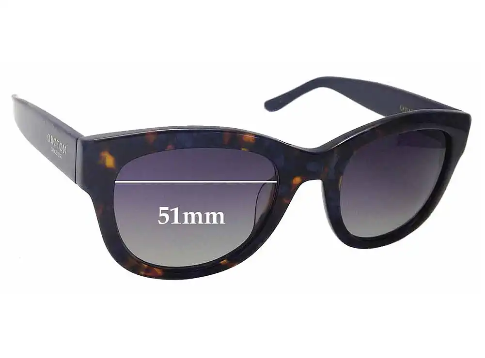 Sunglass Fix Lentes de Repuesto para Oroton Alaina - 51mm Wide Sunglass Fix Lentes de Repuesto para Oroton Alaina - 51mm Wide