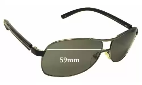 Sunglass Fix Lentes de Repuesto para Prada SPR59L - 59mm Wide Prada SPR59L Lentes de Repuesto 59mm wide