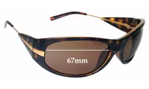 Sunglass Fix Lentes de Repuesto para Prada SPR07I - 67mm Wide Prada SPR07I Lentes de Repuesto 67mm wide