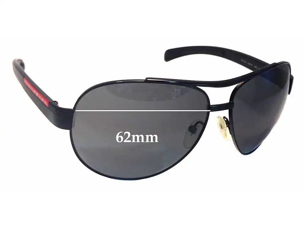 Sunglass Fix Lentes de Repuesto para Prada SPS50I - 62mm Wide Sunglass Fix Lentes de Repuesto para Prada SPS50I - 62mm Wide