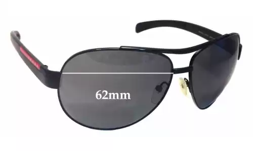 Sunglass Fix Lentes de Repuesto para Prada SPS50I - 62mm Wide Sunglass Fix Lentes de Repuesto para Prada SPS50I - 62mm Wide