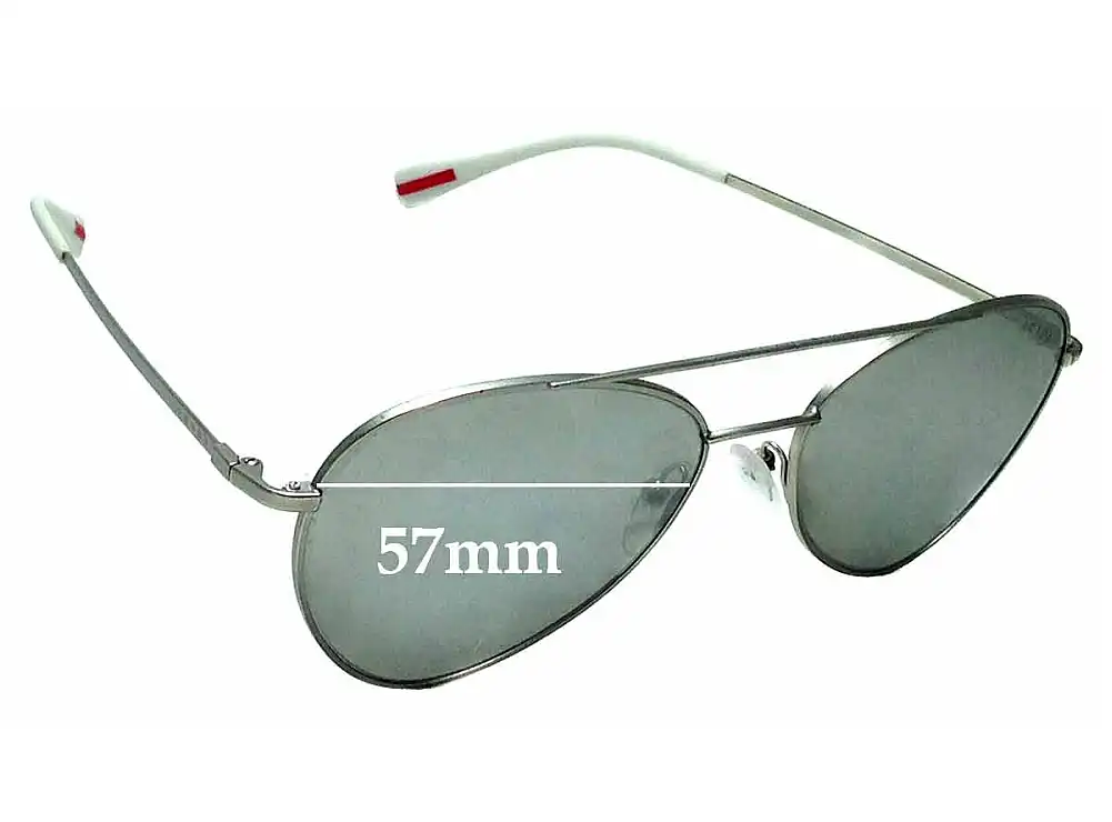 Sunglass Fix Lentes de Repuesto para Prada SPS50S & PS50SS - 57mm Wide Sunglass Fix Lentes de Repuesto para Prada SPS50S & PS50SS - 57mm Wide