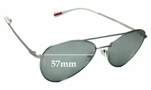 Sunglass Fix Lentes de Repuesto para Prada SPS50S & PS50SS - 57mm Wide Prada SPS50S & PS50SS Lentes de Repuesto 57mm wide