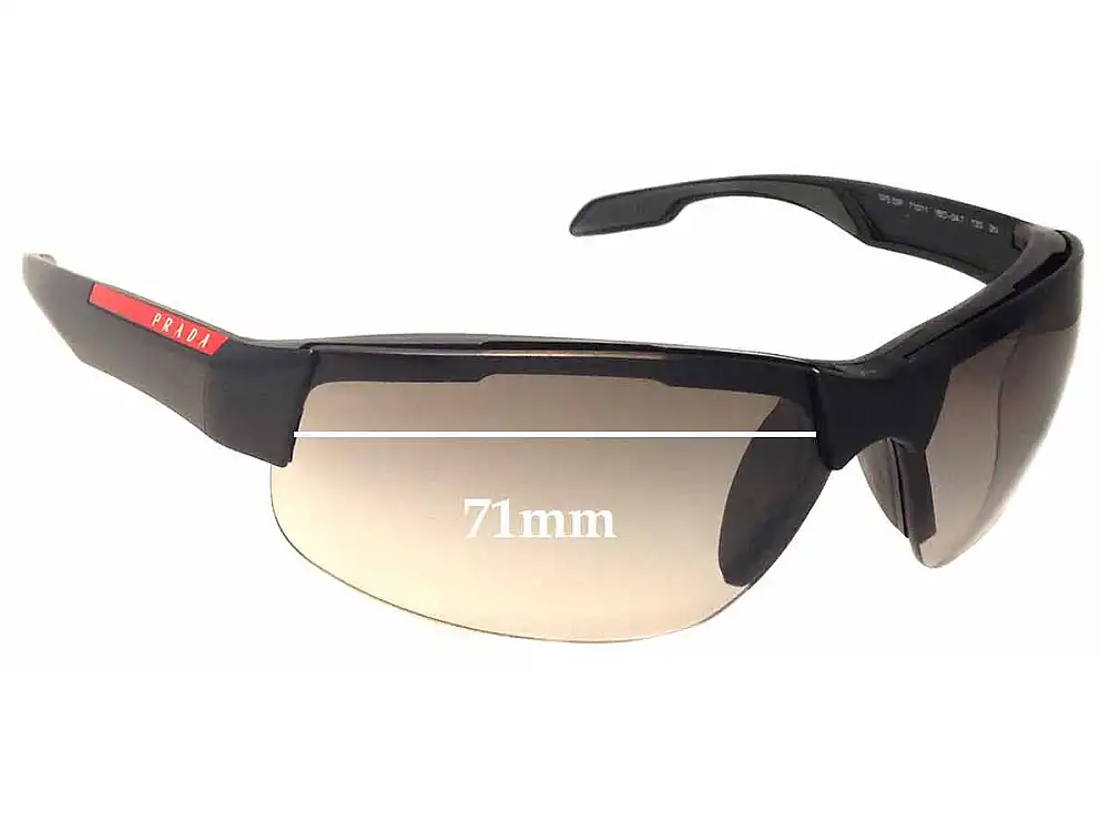 Sunglass Fix Lentes de Repuesto para Prada SPS03P - 71mm Wide Sunglass Fix Lentes de Repuesto para Prada SPS03P - 71mm Wide