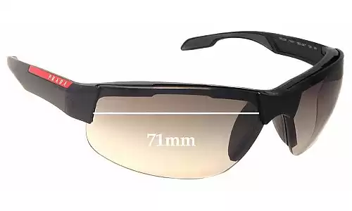 Sunglass Fix Lentes de Repuesto para Prada SPS03P - 71mm Wide Sunglass Fix Lentes de Repuesto para Prada SPS03P - 71mm Wide