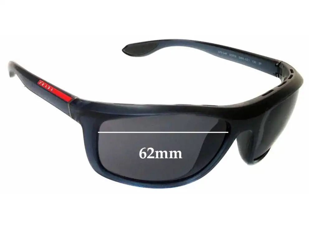 Sunglass Fix Lentes de Repuesto para Prada SPS04P - 62mm Wide Sunglass Fix Lentes de Repuesto para Prada SPS04P - 62mm Wide