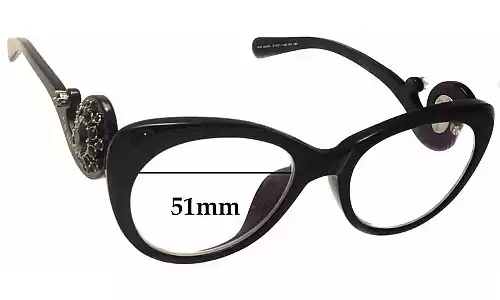 Sunglass Fix Lentes de Repuesto para Prada VPR060 - 51mm Wide Sunglass Fix Lentes de Repuesto para Prada VPR060 - 51mm Wide