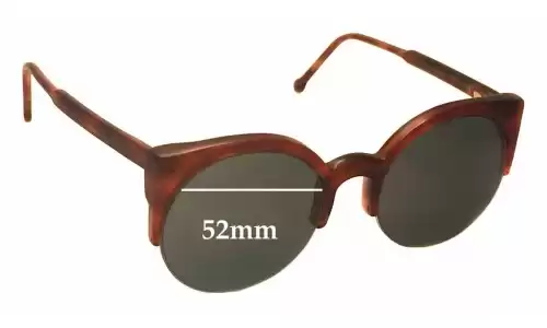 Sunglass Fix Lentes de Repuesto para Retro Super Future LUCIA 284 - 52mm Wide Sunglass Fix Lentes de Repuesto para Retro Super Future LUCIA 284 - 52mm Wide