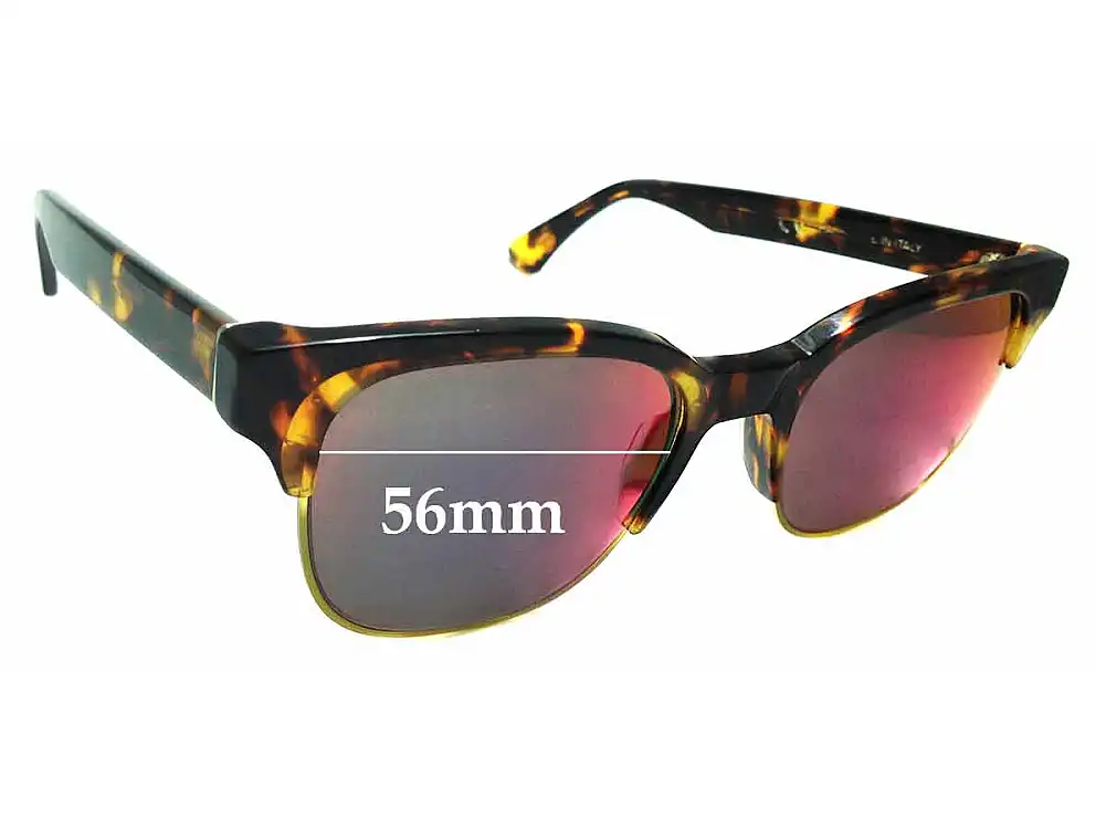 Sunglass Fix Lentes de Repuesto para Retro Super Future Lele Infrared - 56mm Wide Sunglass Fix Lentes de Repuesto para Retro Super Future Lele Infrared - 56mm Wide
