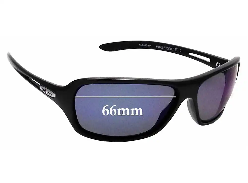 Sunglass Fix Lentes de Repuesto para Revo RE4049 Highside L - 66mm Wide Sunglass Fix Lentes de Repuesto para Revo RE4049 Highside L - 66mm Wide