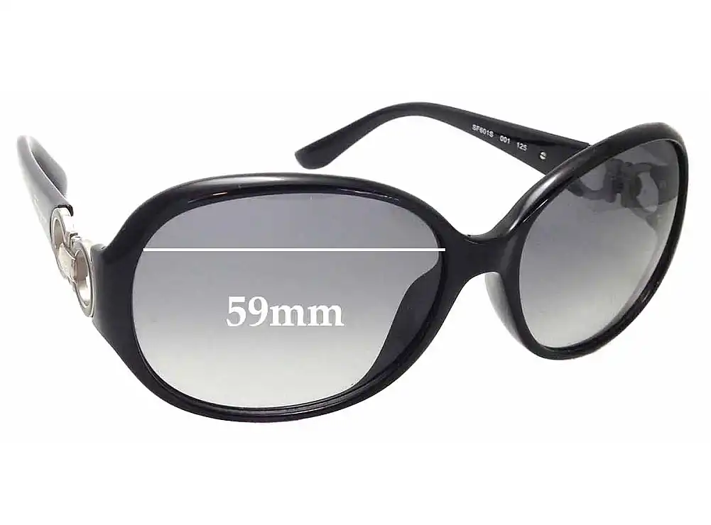 Sunglass Fix Lentes de Repuesto para Salvatore Ferragamo SF601S - 59mm Wide Sunglass Fix Lentes de Repuesto para Salvatore Ferragamo SF601S - 59mm Wide