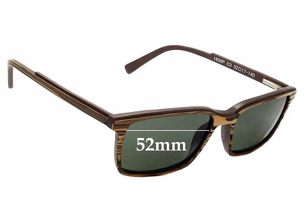 Sunglass Fix Lentes de Repuesto para Shout! 16S6P - 52mm Wide Sunglass Fix Lentes de Repuesto para Shout! 16S6P - 52mm Wide