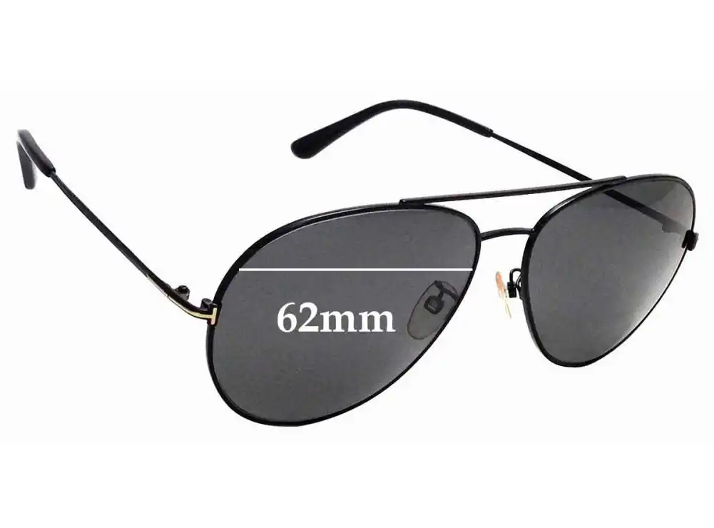 Sunglass Fix Lentes de Repuesto para Tom Ford TF636K - 62mm Wide Sunglass Fix Lentes de Repuesto para Tom Ford TF636K - 62mm Wide