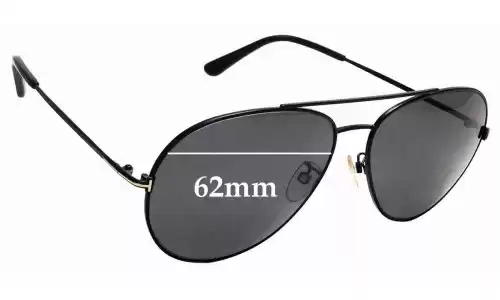Sunglass Fix Lentes de Repuesto para Tom Ford TF636K - 62mm Wide Sunglass Fix Lentes de Repuesto para Tom Ford TF636K - 62mm Wide