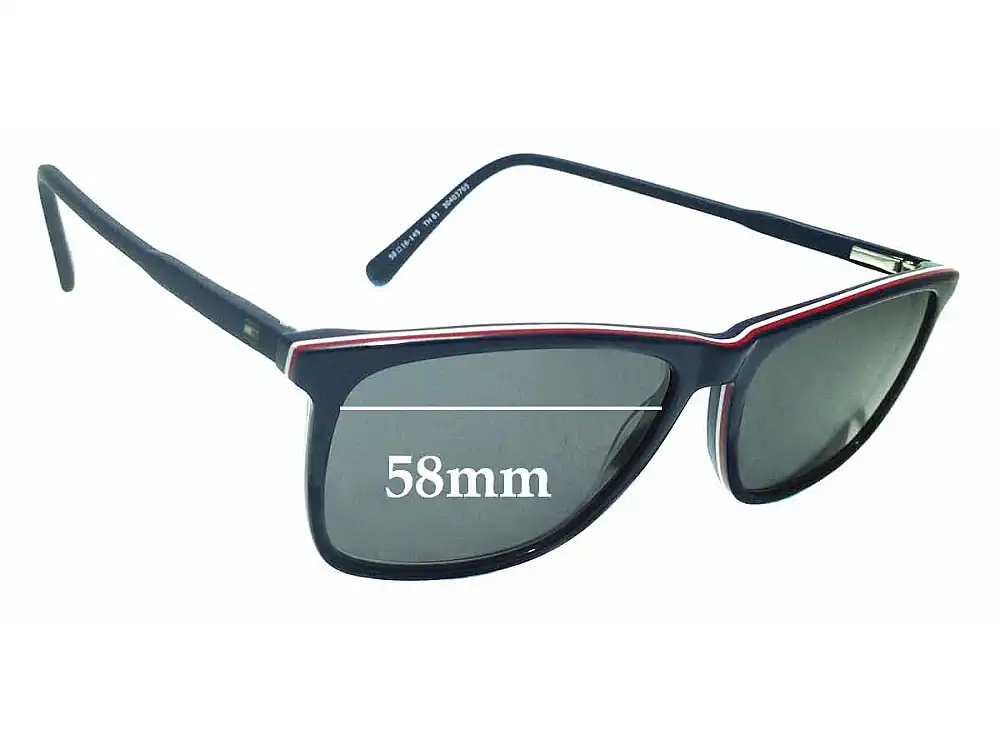 Sunglass Fix Lentes de Repuesto para Tommy Hilfiger TH 81 - 58mm Wide Sunglass Fix Lentes de Repuesto para Tommy Hilfiger TH 81 - 58mm Wide
