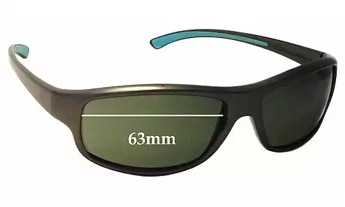 Sunglass Fix Lentes de Repuesto para Vuarnet REF120 - 63mm Wide Vuarnet REF120 Lentes de Repuesto 63mm wide