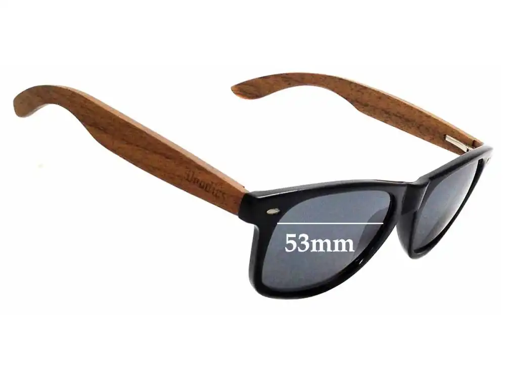 Sunglass Fix Lentes de Repuesto para Woodies Wayfarer - 53mm Wide Sunglass Fix Lentes de Repuesto para Woodies Wayfarer - 53mm Wide