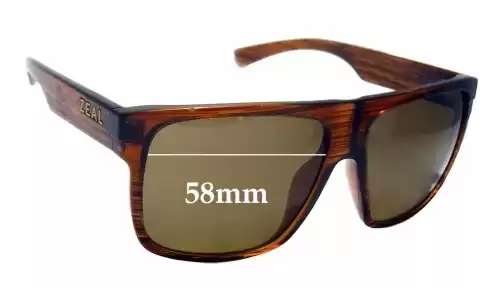 Sunglass Fix Lentes de Repuesto para Zeal Eldorado - 58mm Wide Sunglass Fix Lentes de Repuesto para Zeal Eldorado - 58mm Wide