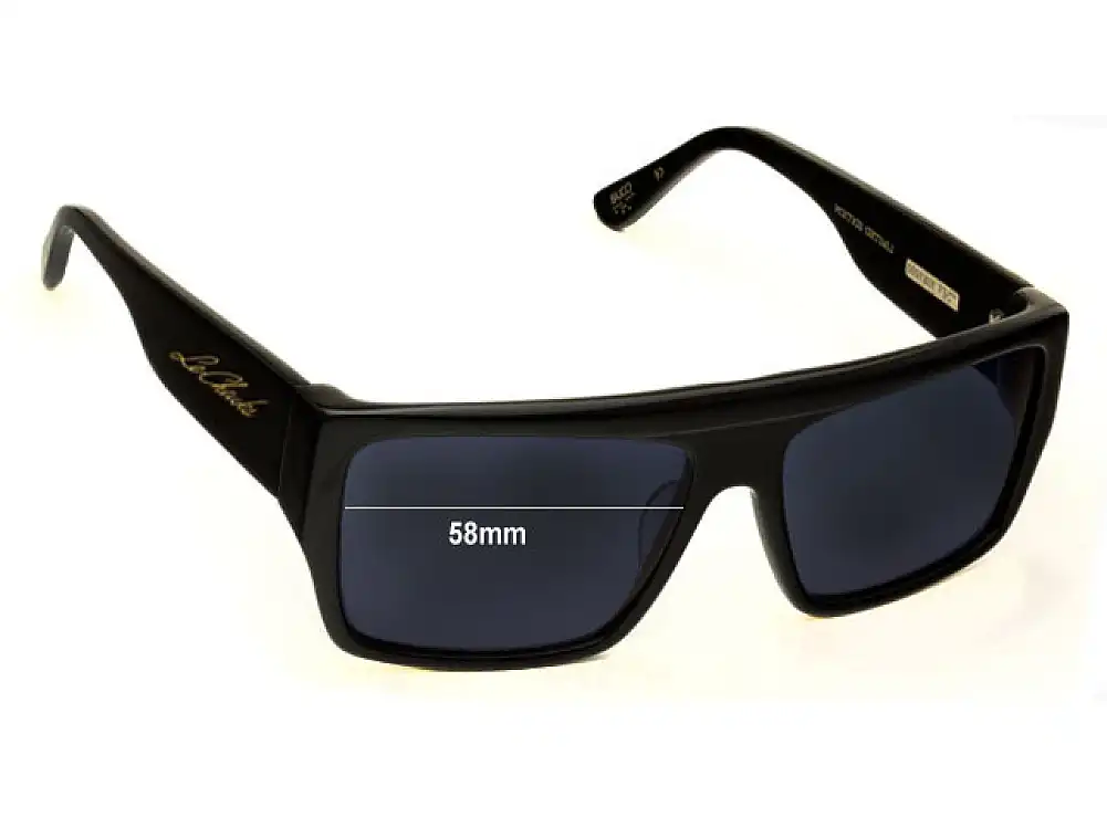 Sunglass Fix Lentes de Repuesto para Colab Le Cheuks OKs - 58mm Wide Sunglass Fix Lentes de Repuesto para Colab Le Cheuks OKs - 58mm Wide