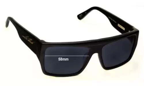 Sunglass Fix Lentes de Repuesto para Colab Le Cheuks OKs - 58mm Wide Sunglass Fix Lentes de Repuesto para Colab Le Cheuks OKs - 58mm Wide