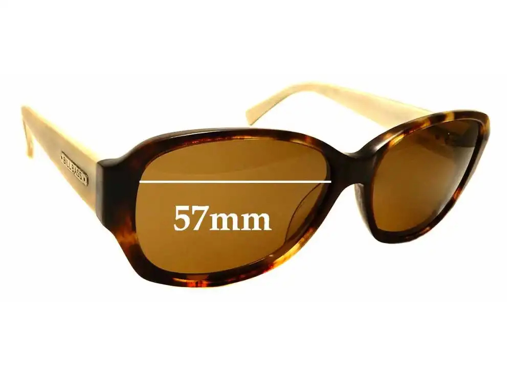 Sunglass Fix Lentes de Repuesto para Bill Bass Mika - 57mm Wide Sunglass Fix Lentes de Repuesto para Bill Bass Mika - 57mm Wide
