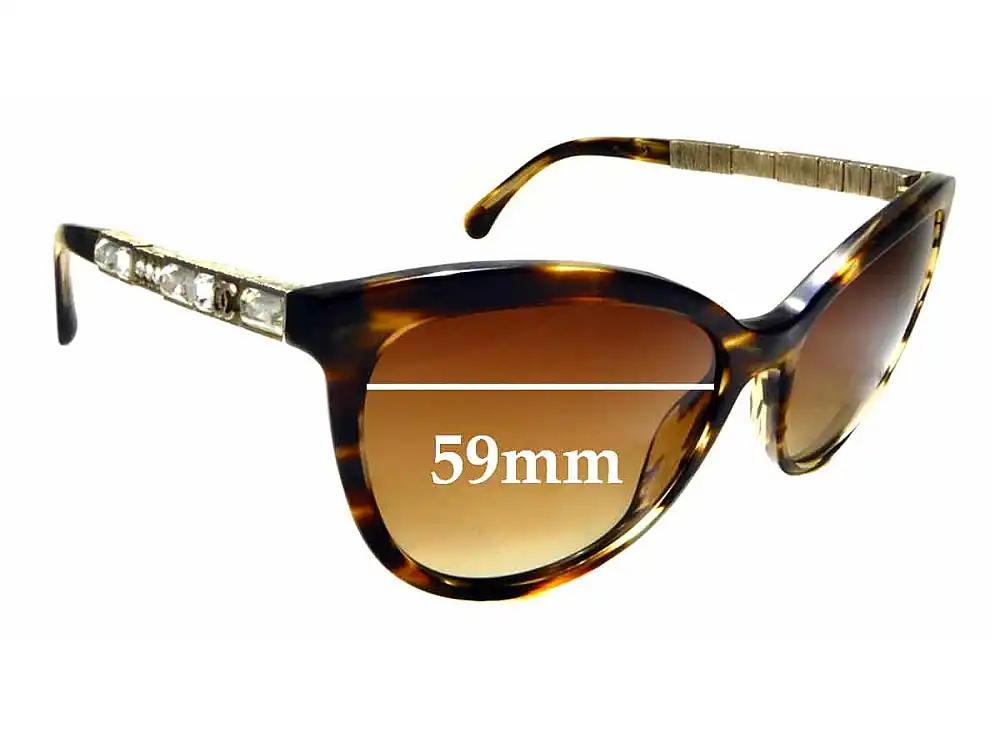 Sunglass Fix Lentes de Repuesto para Chanel 5307-B - 59mm Wide Sunglass Fix Lentes de Repuesto para Chanel 5307-B - 59mm Wide