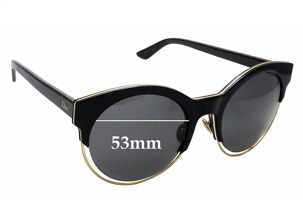 Sunglass Fix Lentes de Repuesto para Christian Dior Sideral 1 - 53mm Wide Sunglass Fix Lentes de Repuesto para Christian Dior Sideral 1 - 53mm Wide