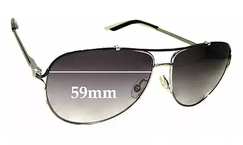 Sunglass Fix Lentes de Repuesto para Christian Dior Simplice 1 - 59mm Wide Sunglass Fix Lentes de Repuesto para Christian Dior Simplice 1 - 59mm Wide