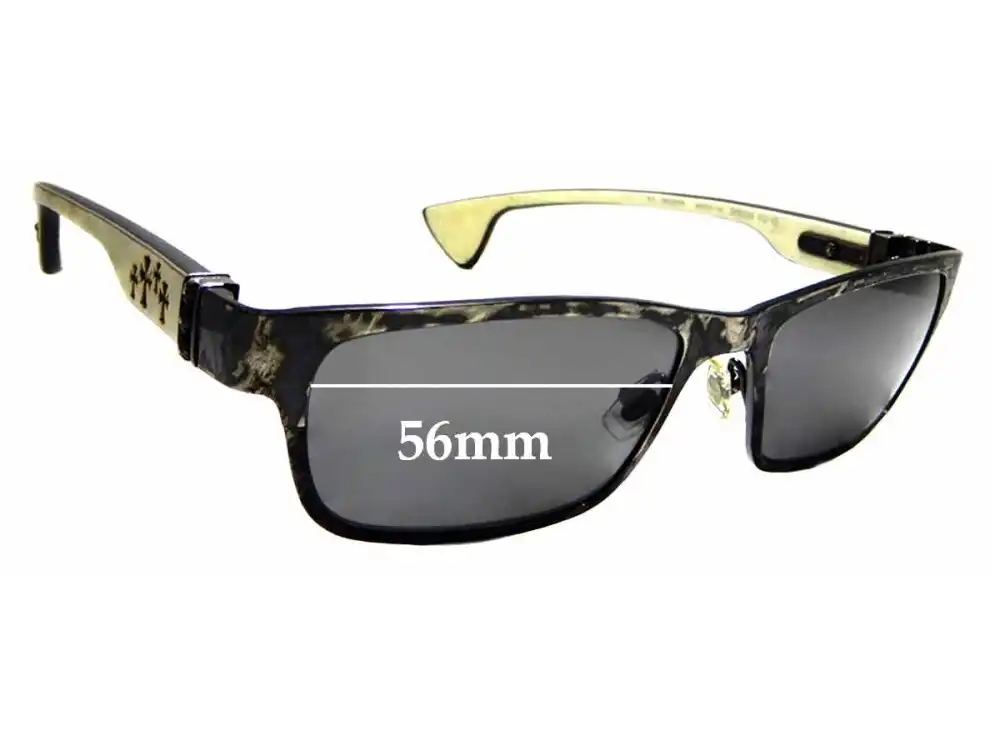 Sunglass Fix Lentes de Repuesto para Chrome Hearts Dixon - 56mm Wide Sunglass Fix Lentes de Repuesto para Chrome Hearts Dixon - 56mm Wide