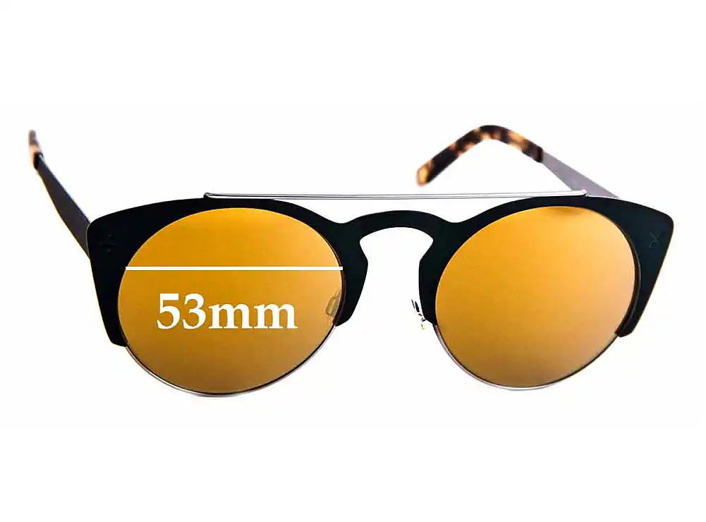 Sunglass Fix Lentes de Repuesto para Derek Cardigan Firefly - 53mm Wide Sunglass Fix Lentes de Repuesto para Derek Cardigan Firefly - 53mm Wide
