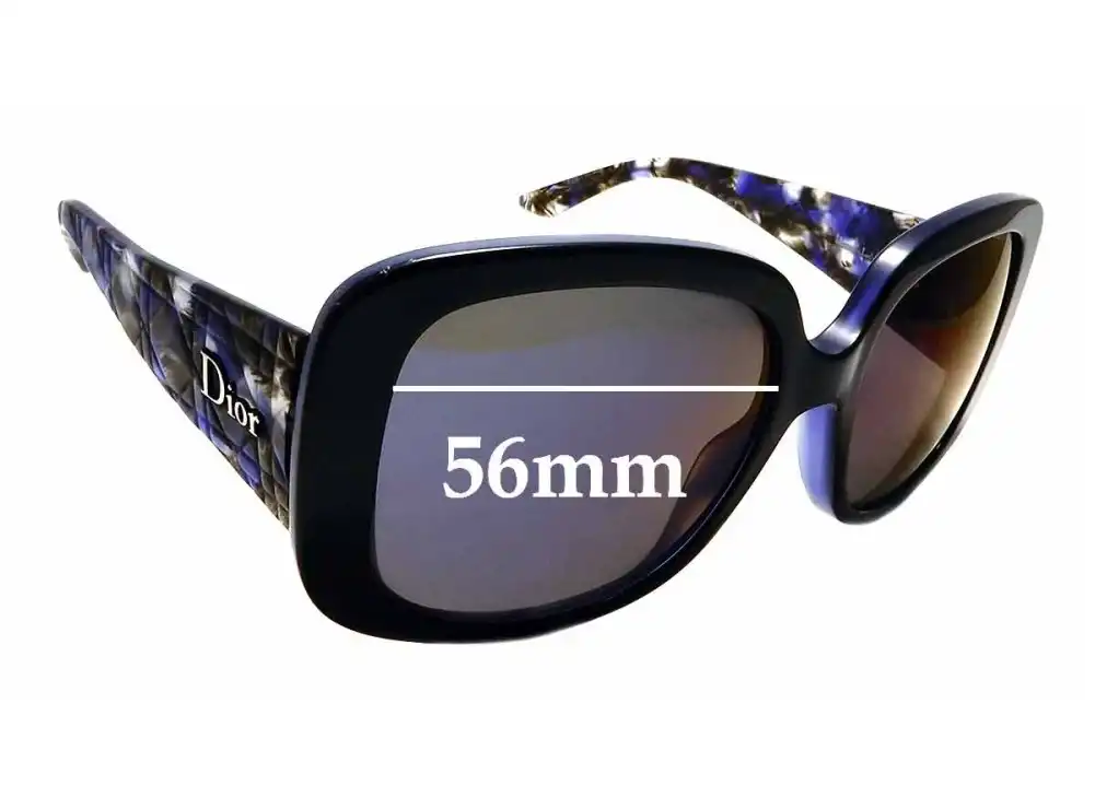Sunglass Fix Lentes de Repuesto para Christian Dior Lady Lady 1 - 56mm Wide Sunglass Fix Lentes de Repuesto para Christian Dior Lady Lady 1 - 56mm Wide