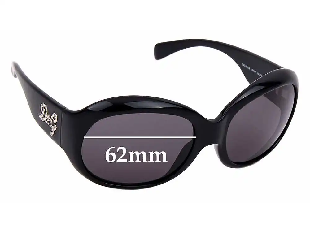 Sunglass Fix Lentes de Repuesto para Dolce & Gabbana DG8045B - 62mm Wide Sunglass Fix Lentes de Repuesto para Dolce & Gabbana DG8045B - 62mm Wide