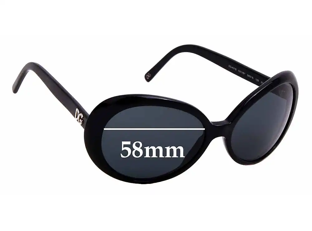 Sunglass Fix Lentes de Repuesto para Dolce & Gabbana DG4076 - 58mm Wide Sunglass Fix Lentes de Repuesto para Dolce & Gabbana DG4076 - 58mm Wide