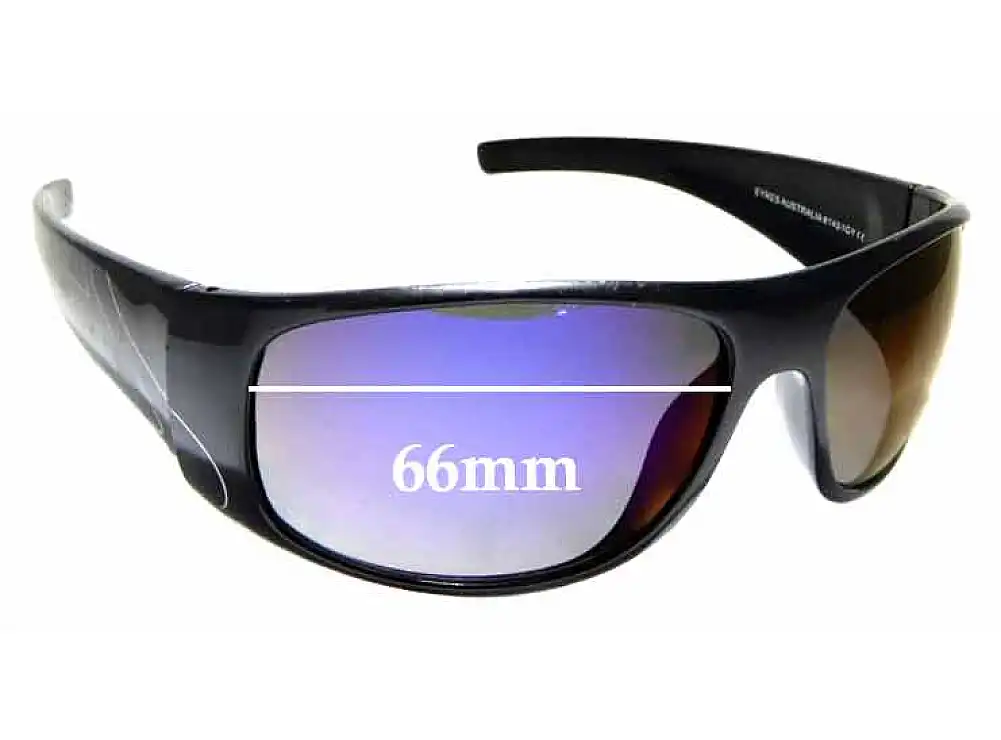 Sunglass Fix Lentes de Repuesto para Eyres Australia Safety 614 - 66mm Wide Sunglass Fix Lentes de Repuesto para Eyres Australia Safety 614 - 66mm Wide