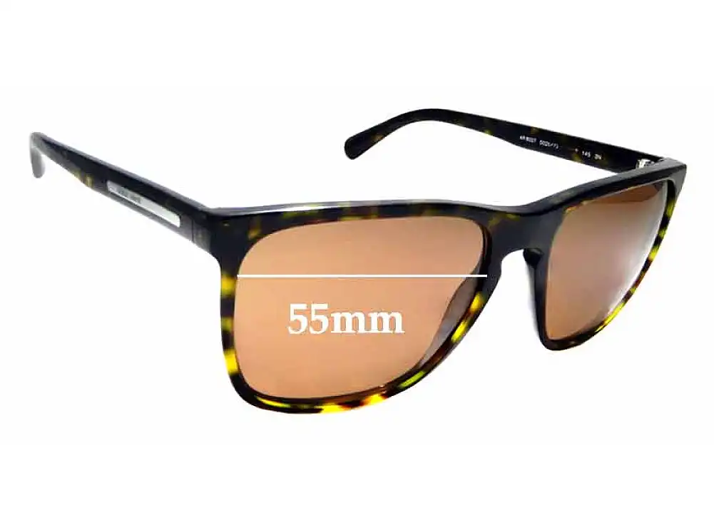 Sunglass Fix Lentes de Repuesto para Giorgio Armani AR 8027 - 55mm Wide Sunglass Fix Lentes de Repuesto para Giorgio Armani AR 8027 - 55mm Wide