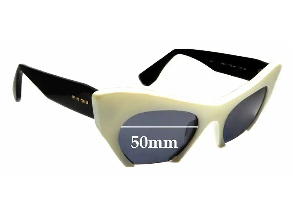 Sunglass Fix Lentes de Repuesto para Miu Miu SMU10OS - 50mm Wide Sunglass Fix Lentes de Repuesto para Miu Miu SMU10OS - 50mm Wide