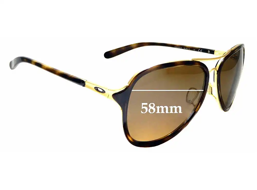 Sunglass Fix Lentes de Repuesto para Oakley Kickback OO4102 - 58mm Wide Sunglass Fix Lentes de Repuesto para Oakley Kickback OO4102 - 58mm Wide