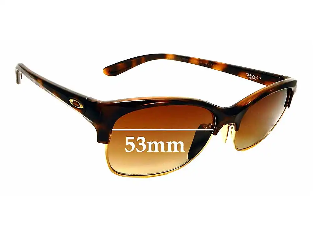 Sunglass Fix Lentes de Repuesto para Oakley RSVP OO9204 - 53mm Wide Sunglass Fix Lentes de Repuesto para Oakley RSVP OO9204 - 53mm Wide