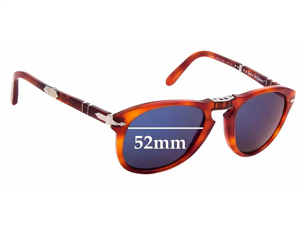 Sunglass Fix Lentes de Repuesto para Persol Steve McQueen 714SM - 52mm Wide Sunglass Fix Lentes de Repuesto para Persol Steve McQueen 714SM - 52mm Wide