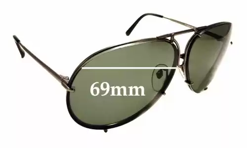 Sunglass Fix Lentes de Repuesto para Porsche P 8978 - 69mm Wide Sunglass Fix Lentes de Repuesto para Porsche P 8978 - 69mm Wide