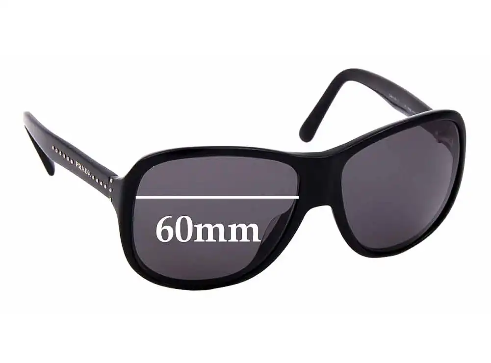 Sunglass Fix Lentes de Repuesto para Prada SPR01M - 60mm Wide Sunglass Fix Lentes de Repuesto para Prada SPR01M - 60mm Wide