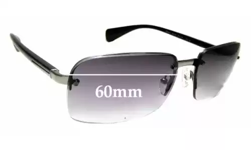 Sunglass Fix Lentes de Repuesto para Prada SPR61N - 60mm Wide Sunglass Fix Lentes de Repuesto para Prada SPR61N - 60mm Wide
