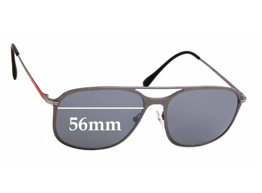 Sunglass Fix Lentes de Repuesto para Prada SPS53T & PS53TS - 56mm Wide Sunglass Fix Lentes de Repuesto para Prada SPS53T & PS53TS - 56mm Wide