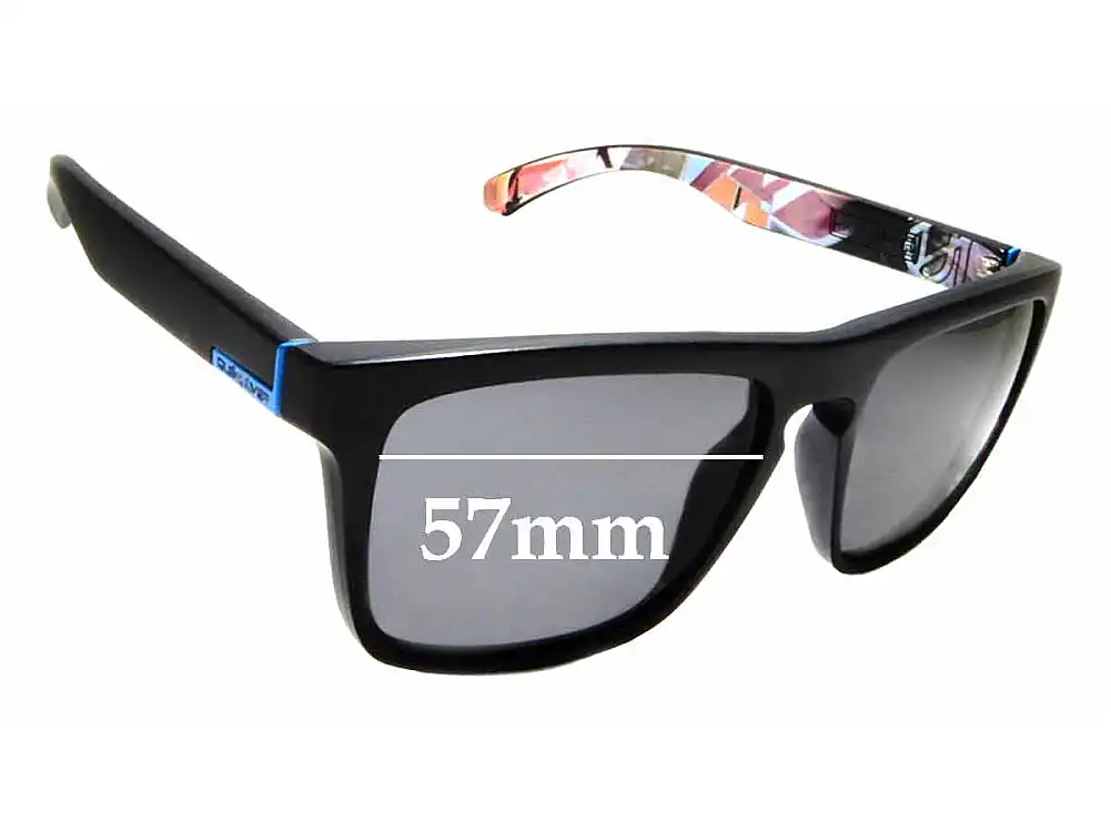 Sunglass Fix Lentes de Repuesto para Quiksilver The Ferris QS1127 - 57mm Wide Sunglass Fix Lentes de Repuesto para Quiksilver The Ferris QS1127 - 57mm Wide